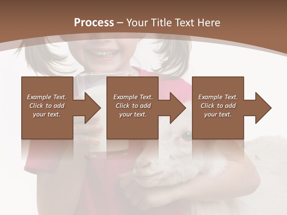 Caucasian Dairy Healthy PowerPoint Template