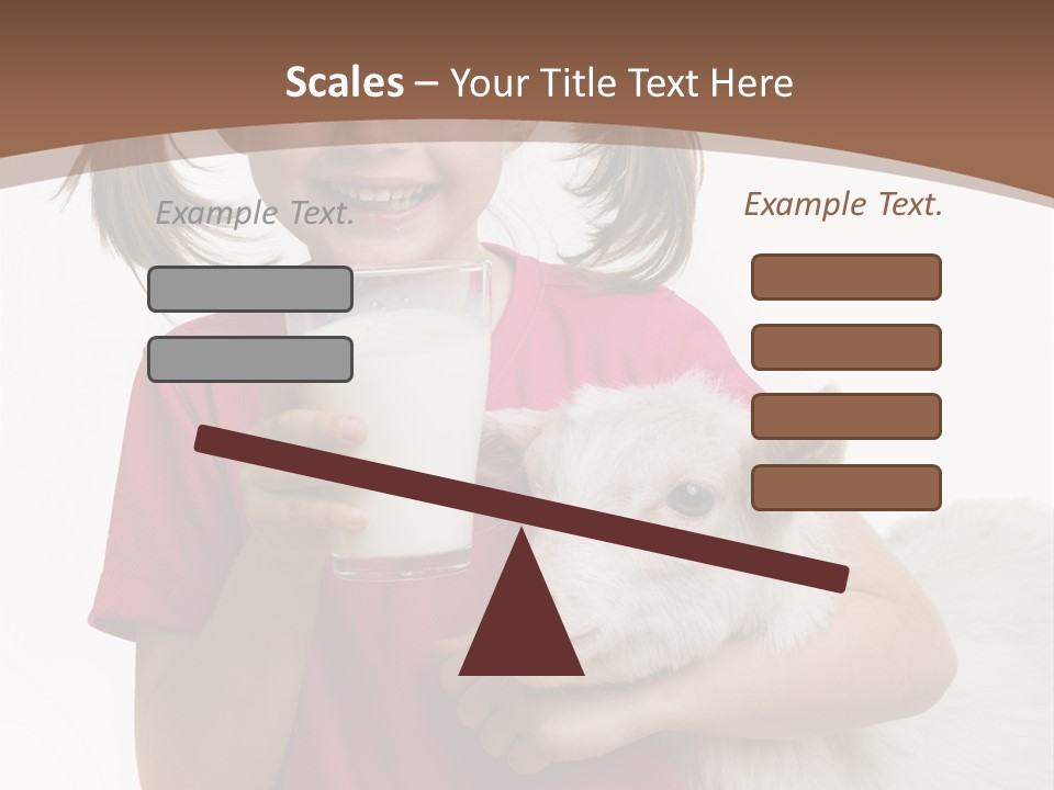 Caucasian Dairy Healthy PowerPoint Template