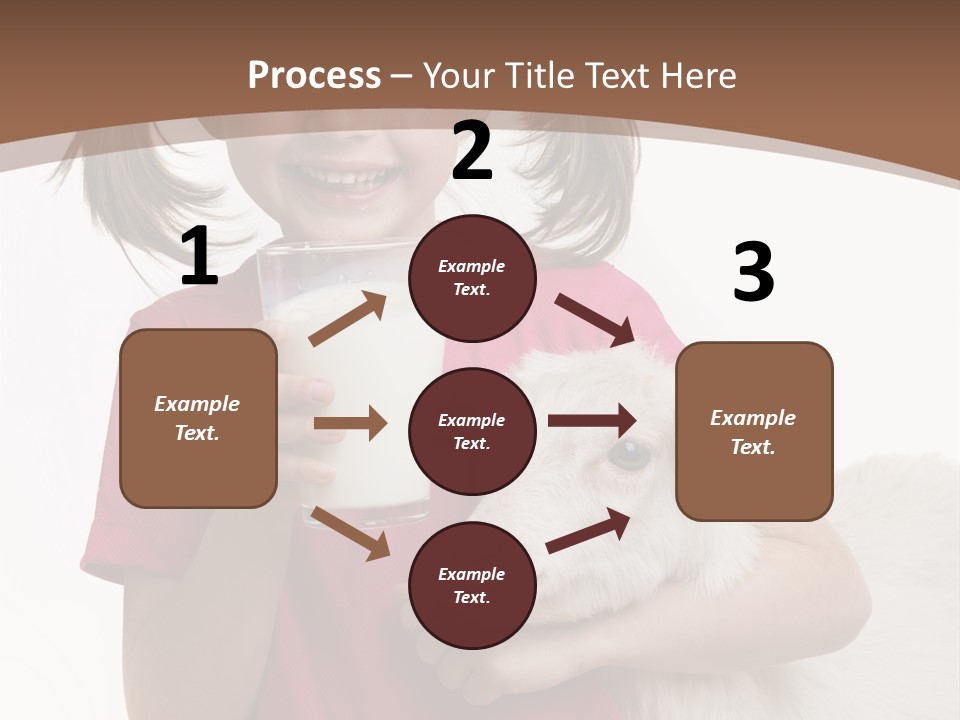 Caucasian Dairy Healthy PowerPoint Template