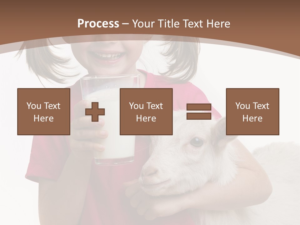 Caucasian Dairy Healthy PowerPoint Template