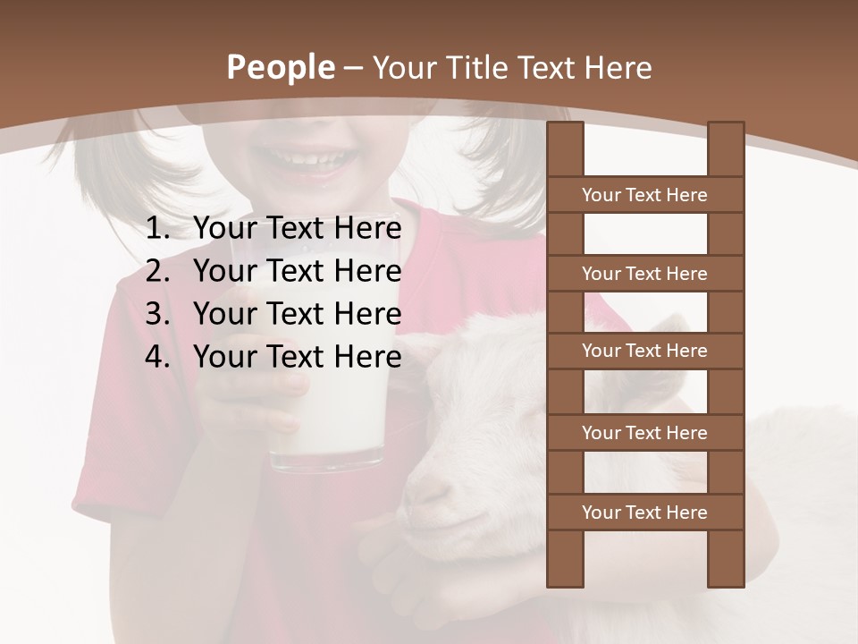 Caucasian Dairy Healthy PowerPoint Template