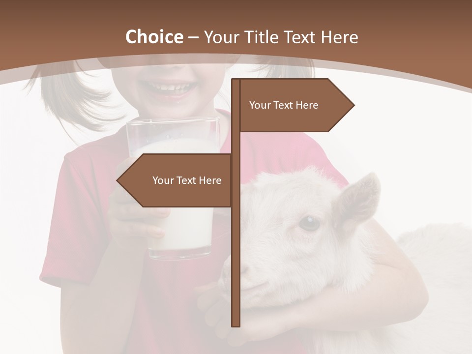 Caucasian Dairy Healthy PowerPoint Template