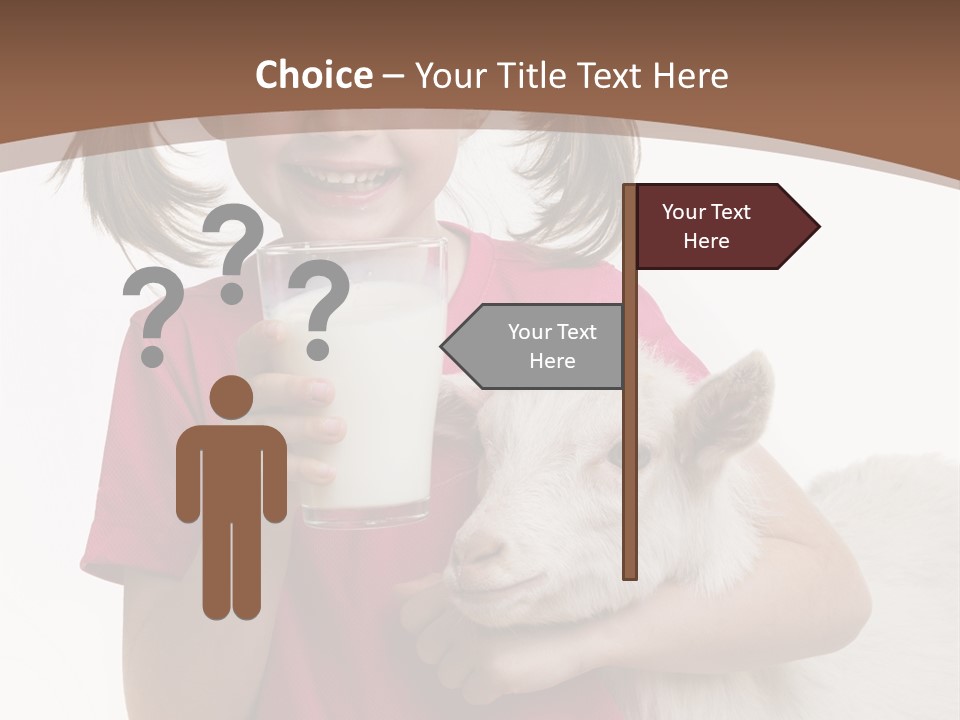 Caucasian Dairy Healthy PowerPoint Template