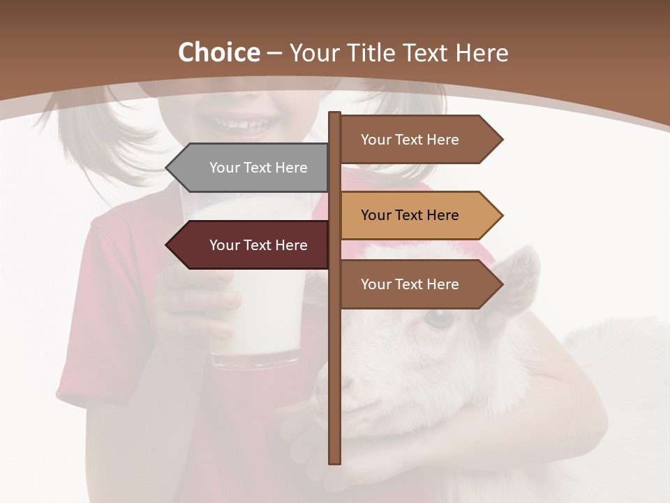 Caucasian Dairy Healthy PowerPoint Template