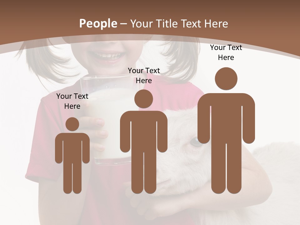 Caucasian Dairy Healthy PowerPoint Template