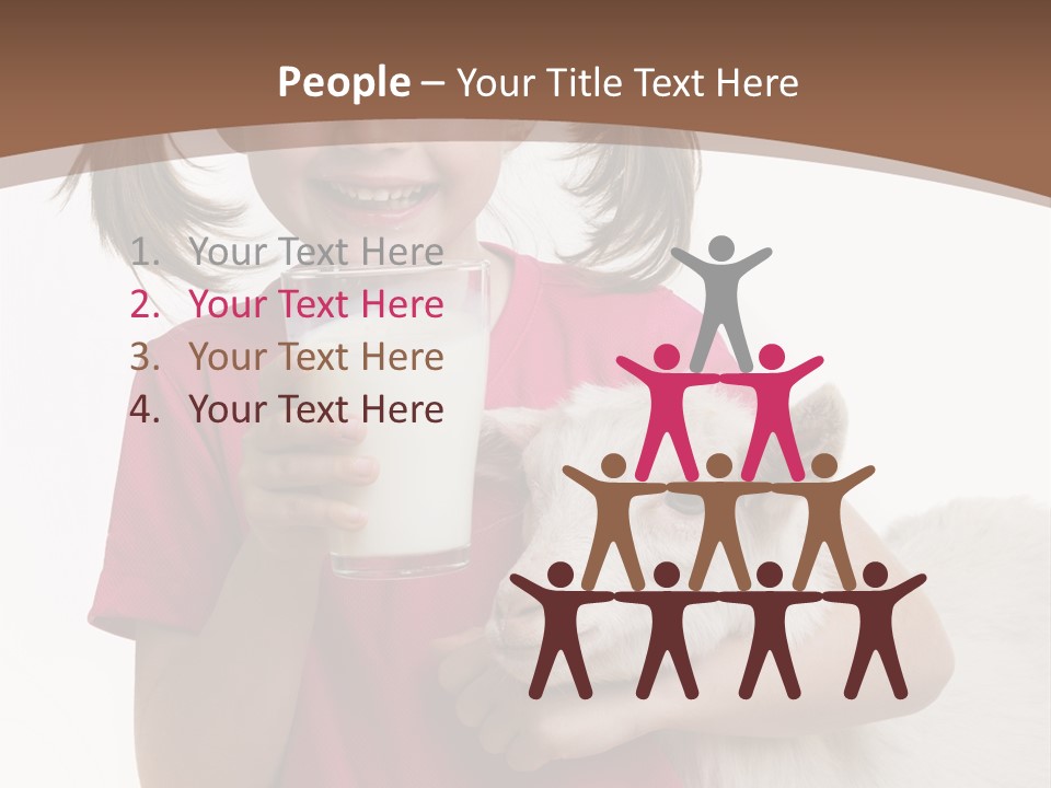 Caucasian Dairy Healthy PowerPoint Template