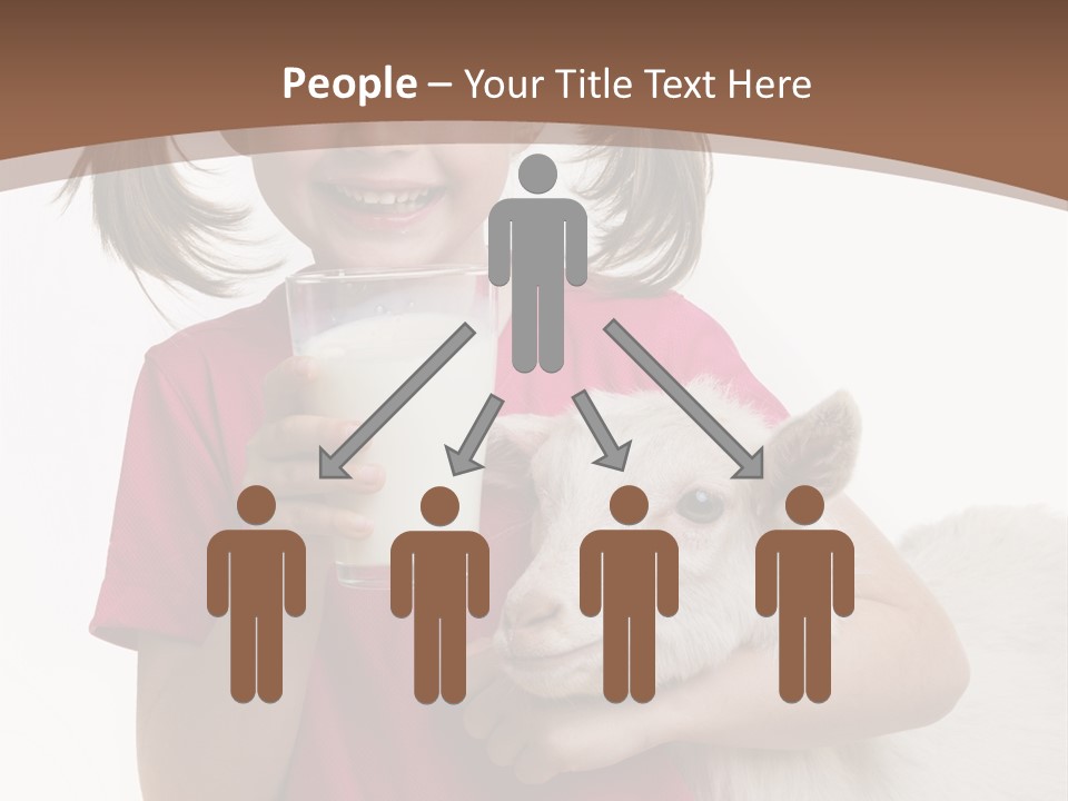 Caucasian Dairy Healthy PowerPoint Template