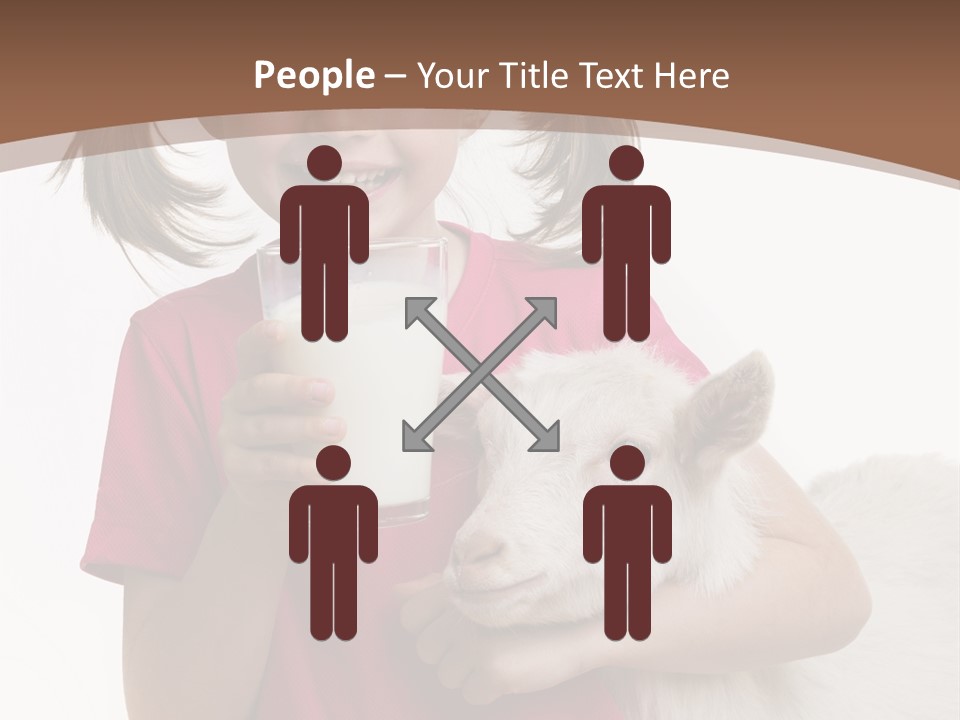 Caucasian Dairy Healthy PowerPoint Template