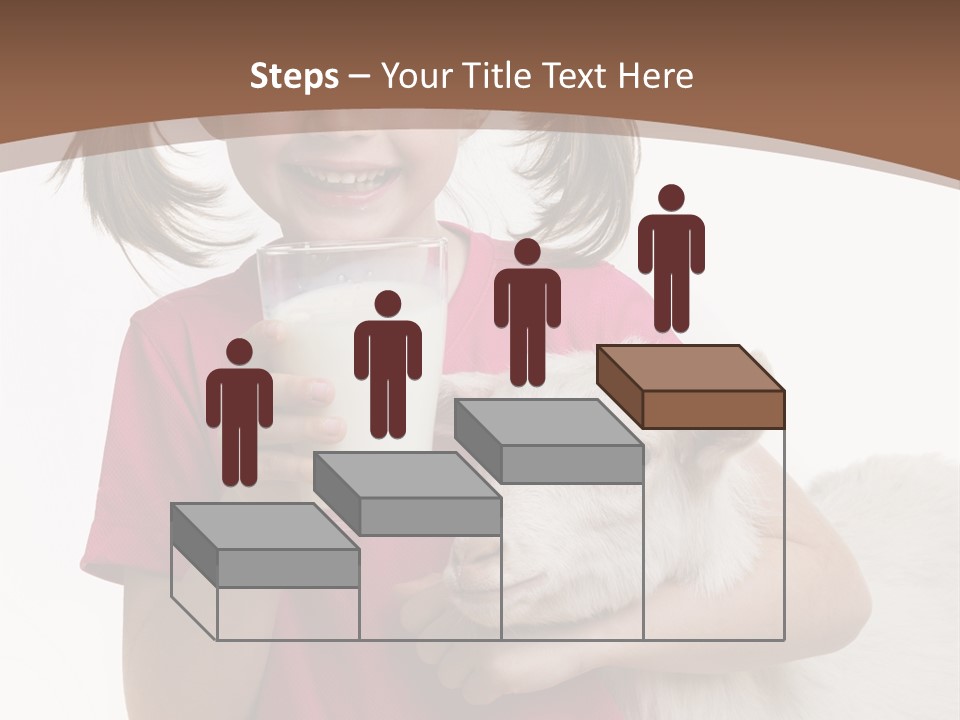 Caucasian Dairy Healthy PowerPoint Template