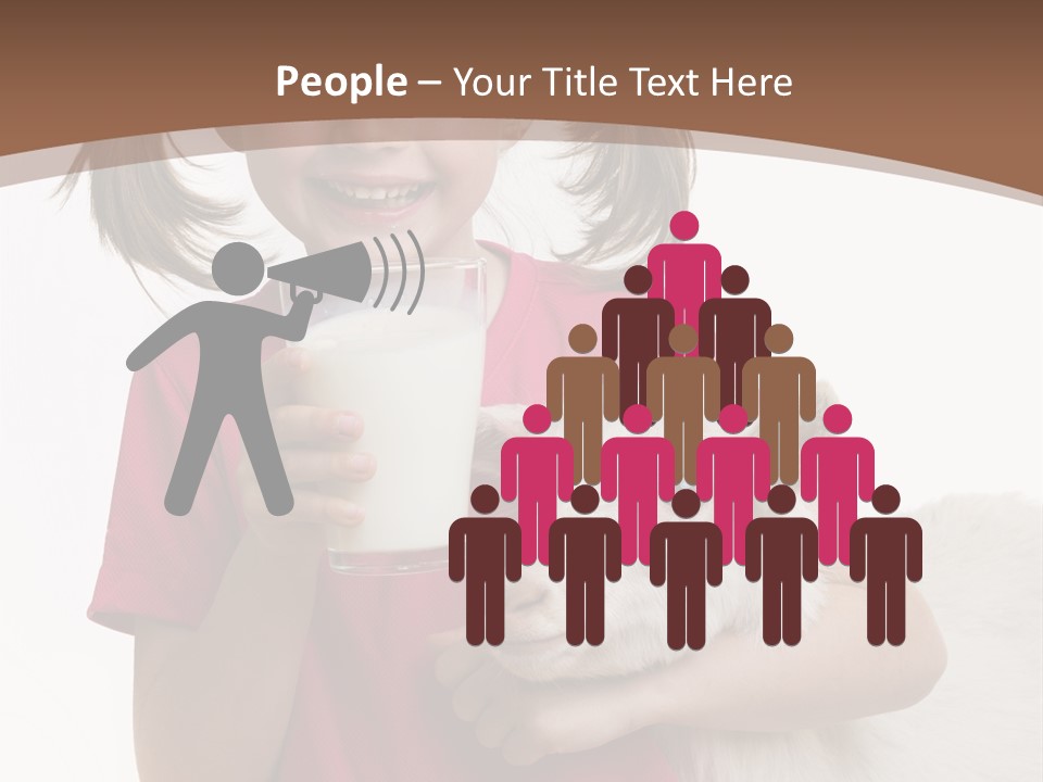 Caucasian Dairy Healthy PowerPoint Template