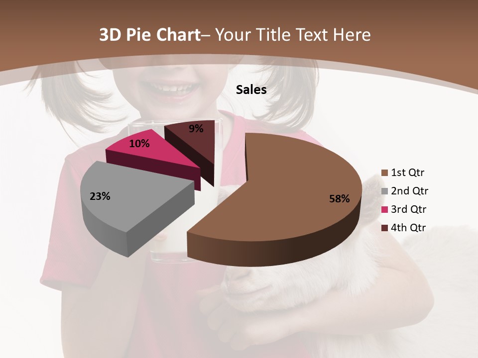 Caucasian Dairy Healthy PowerPoint Template