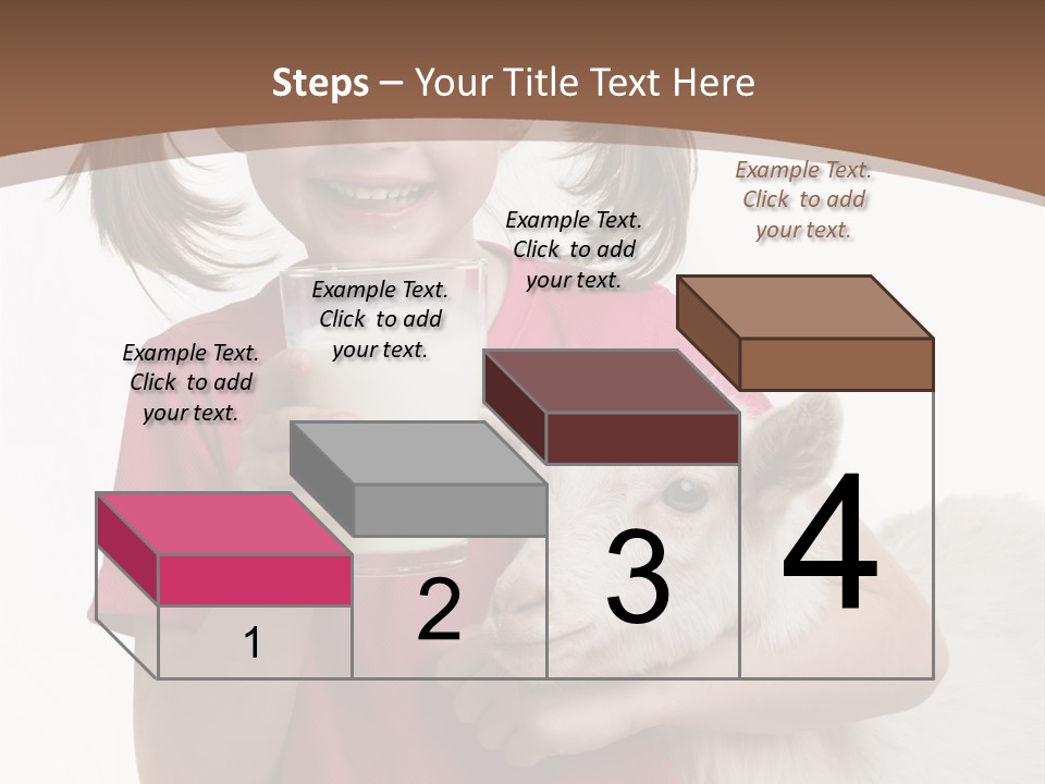 Caucasian Dairy Healthy PowerPoint Template