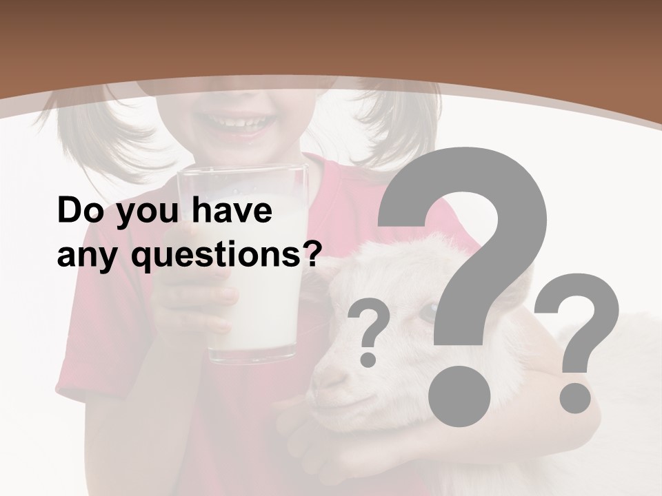 Caucasian Dairy Healthy PowerPoint Template