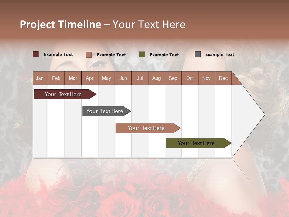 Beautiful Female Couple PowerPoint Template