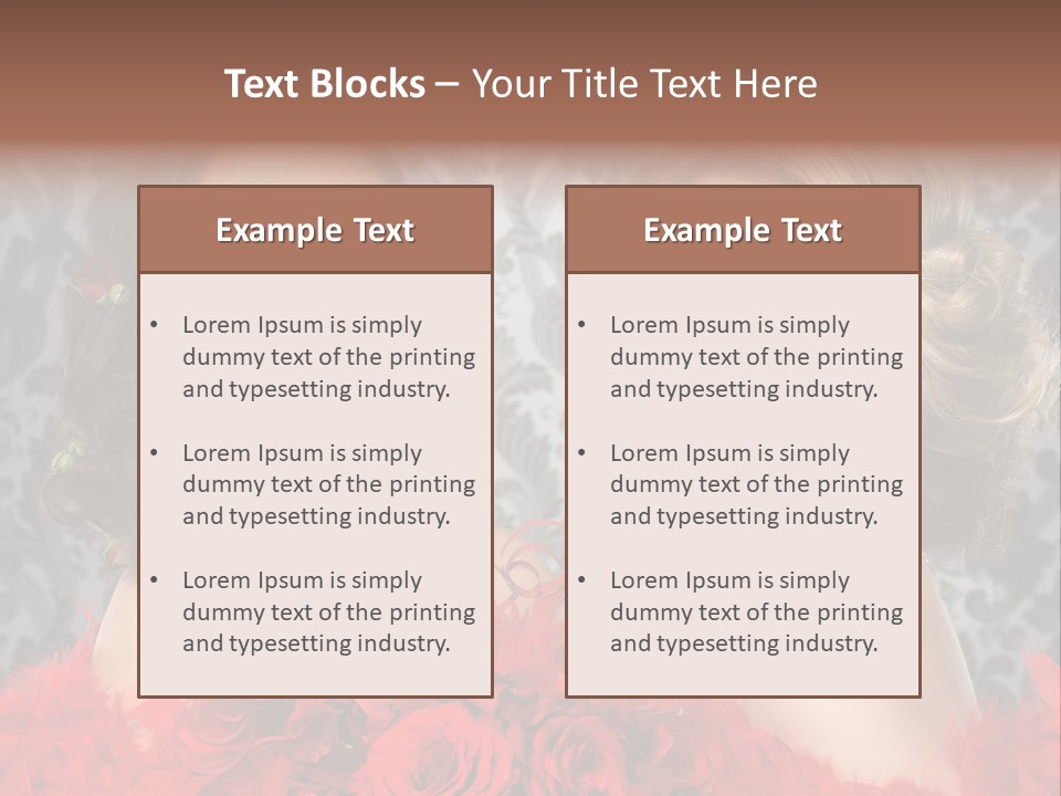 Beautiful Female Couple PowerPoint Template