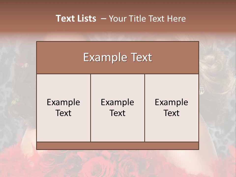 Beautiful Female Couple PowerPoint Template