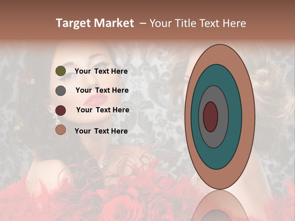 Beautiful Female Couple PowerPoint Template