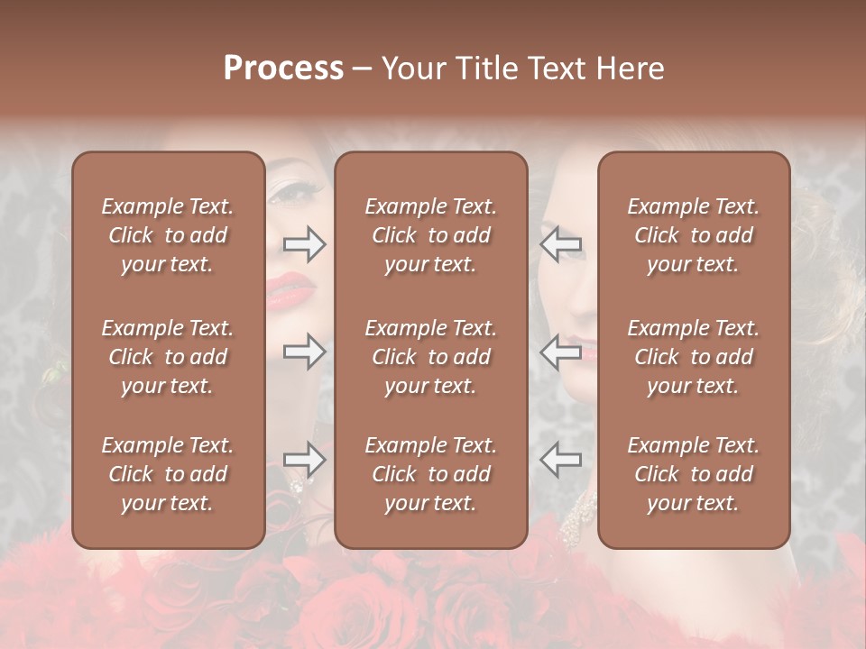Beautiful Female Couple PowerPoint Template