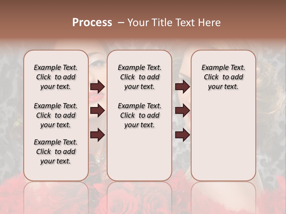 Beautiful Female Couple PowerPoint Template