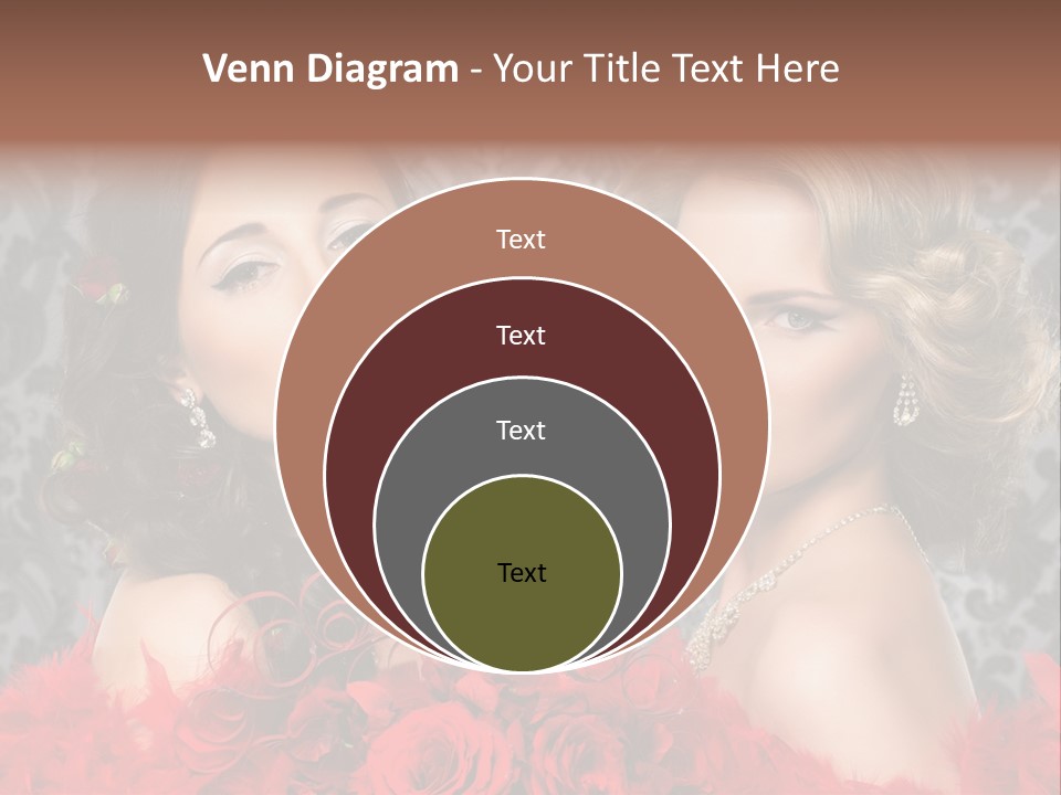 Beautiful Female Couple PowerPoint Template