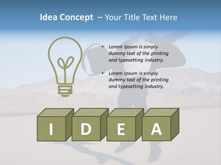 Energy Jump Tie PowerPoint Template