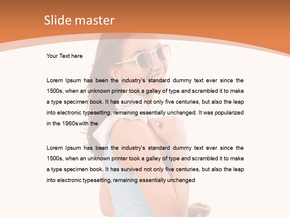 Sch Weiblich Sommer PowerPoint Template