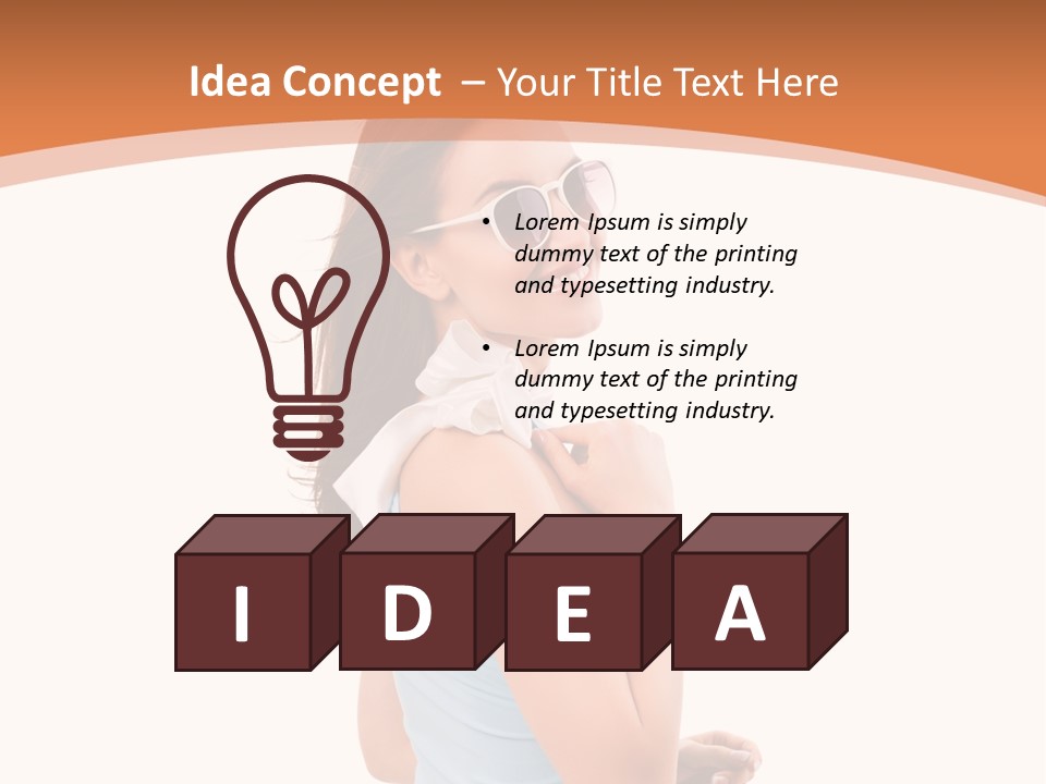 Sch Weiblich Sommer PowerPoint Template