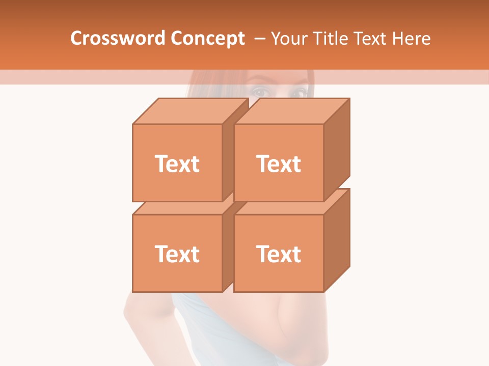 Frau Kleid Schlank PowerPoint Template