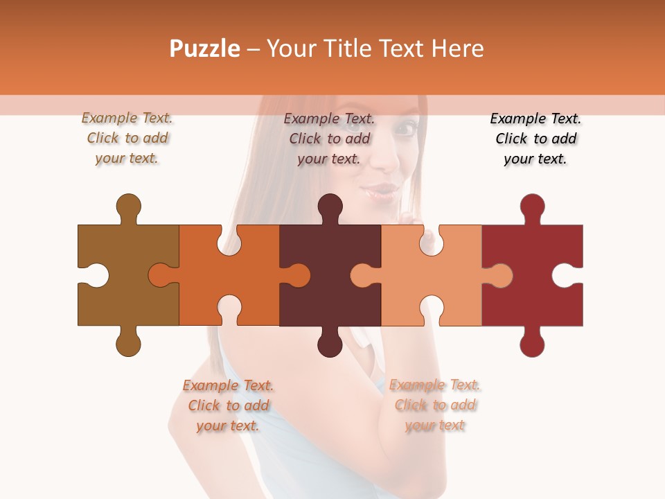 Frau Kleid Schlank PowerPoint Template