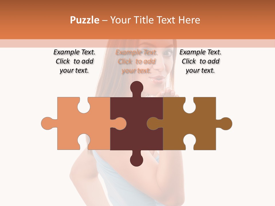 Frau Kleid Schlank PowerPoint Template