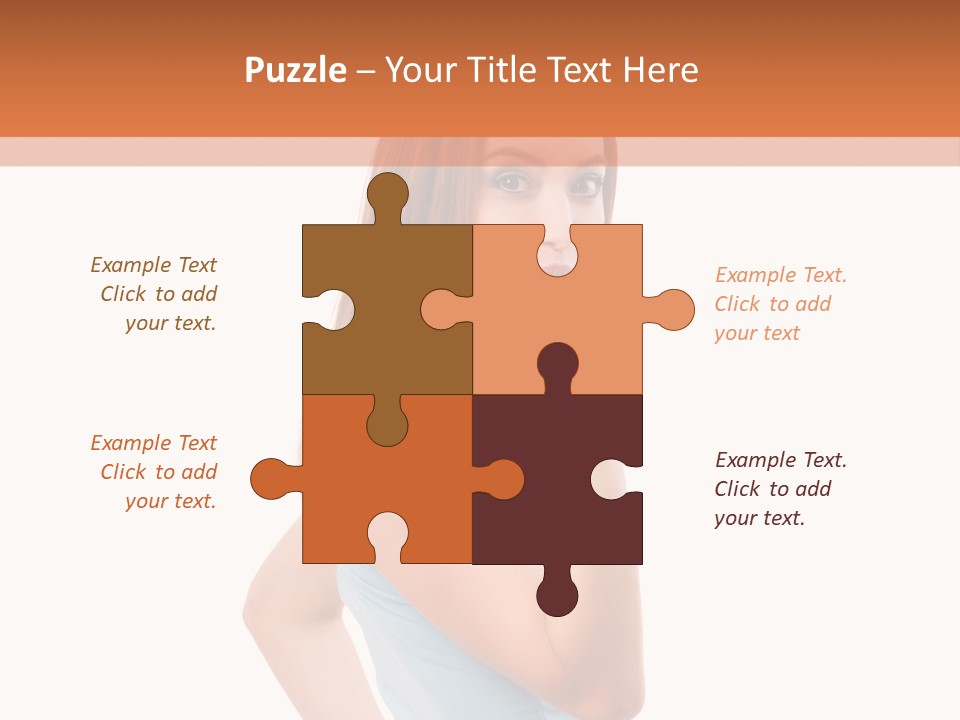 Frau Kleid Schlank PowerPoint Template