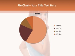 Frau Kleid Schlank PowerPoint Template