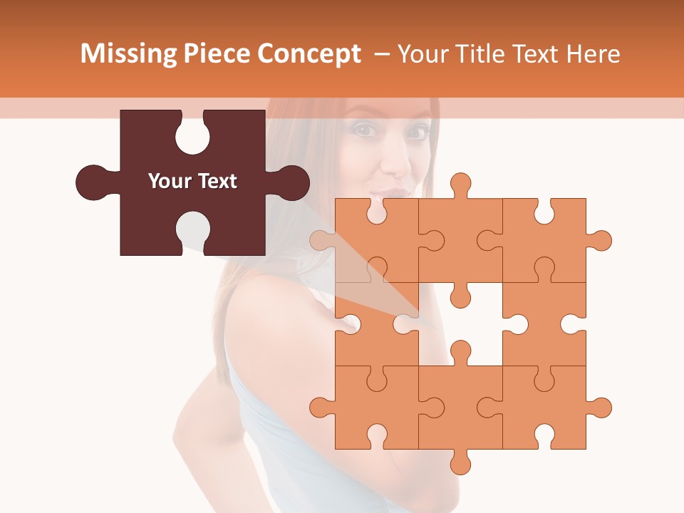 Frau Kleid Schlank PowerPoint Template