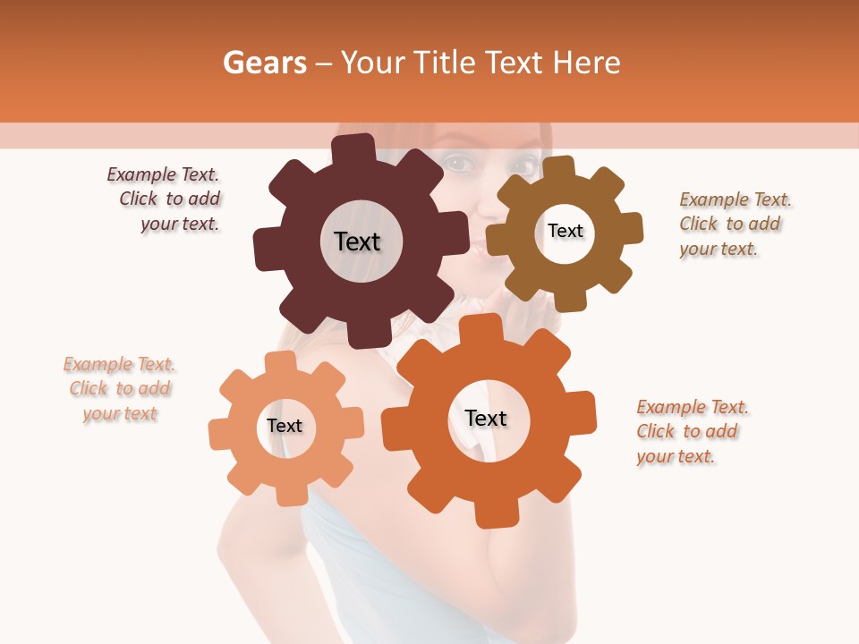 Frau Kleid Schlank PowerPoint Template