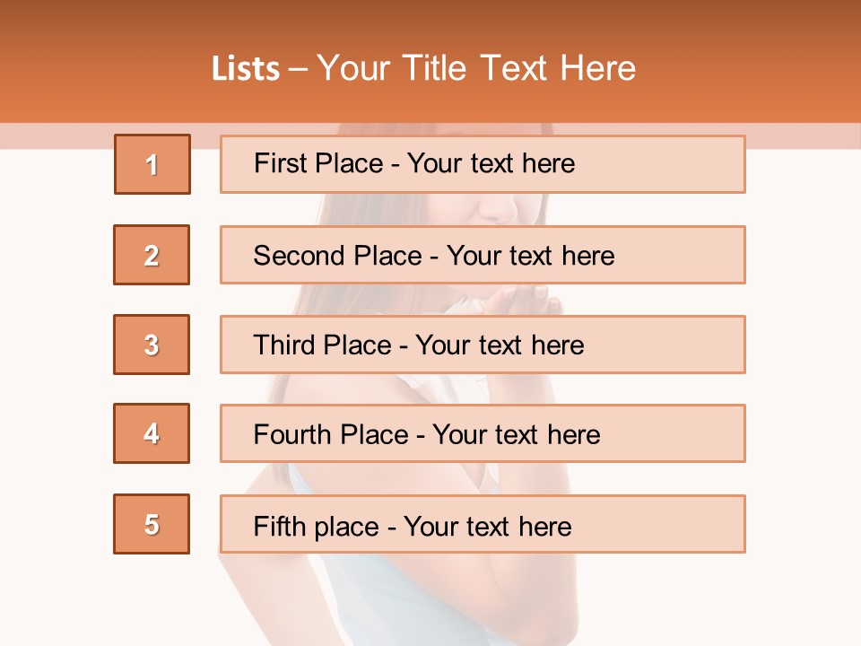 Frau Kleid Schlank PowerPoint Template