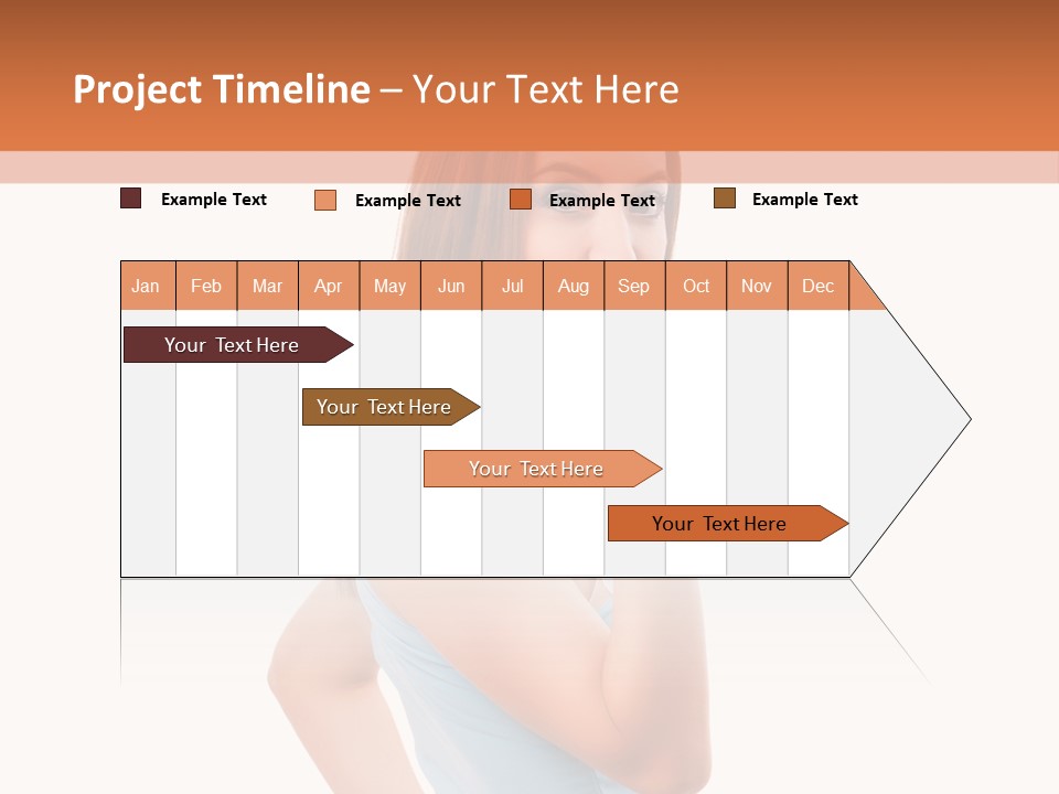 Frau Kleid Schlank PowerPoint Template