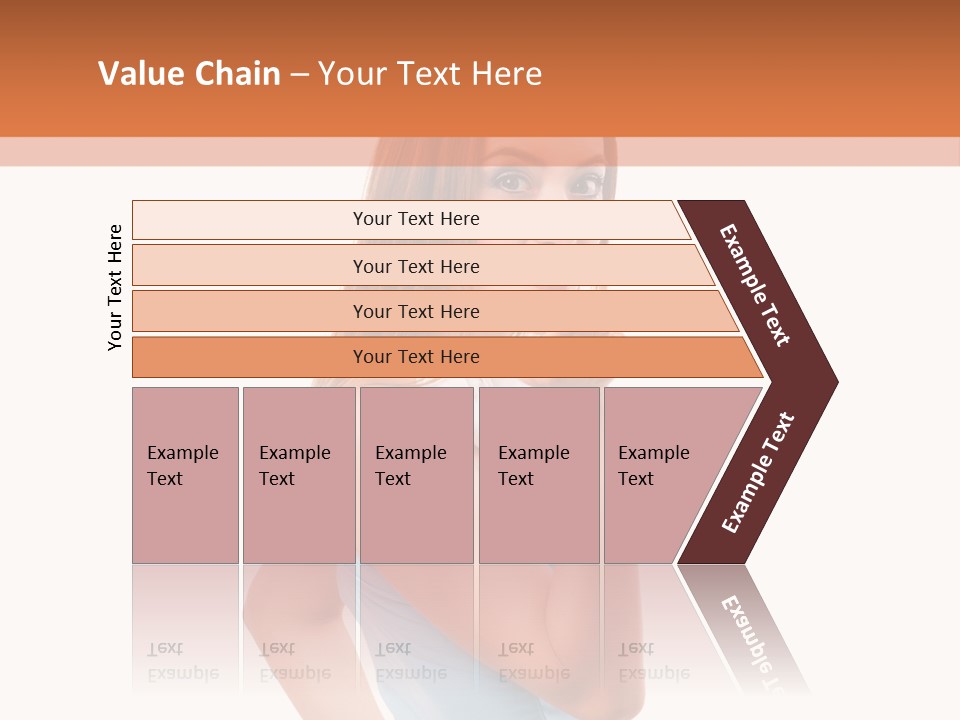 Frau Kleid Schlank PowerPoint Template