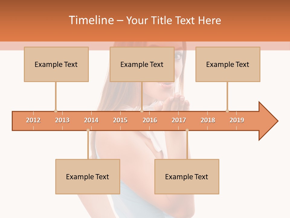 Frau Kleid Schlank PowerPoint Template