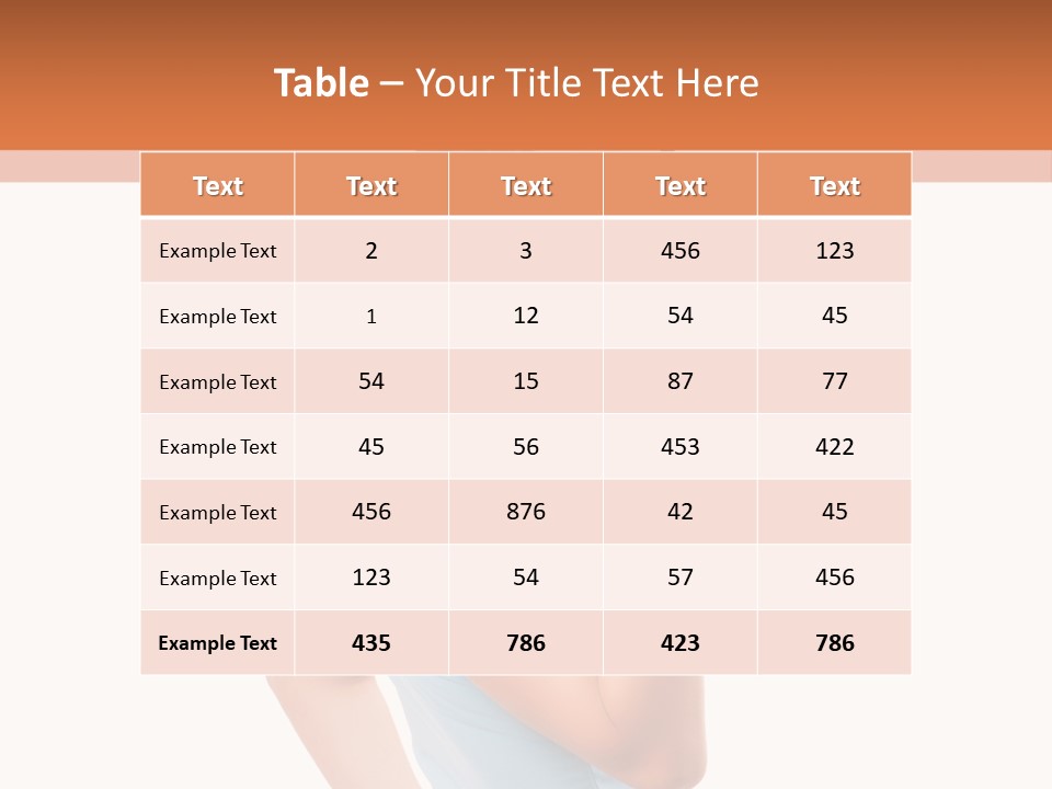 Frau Kleid Schlank PowerPoint Template