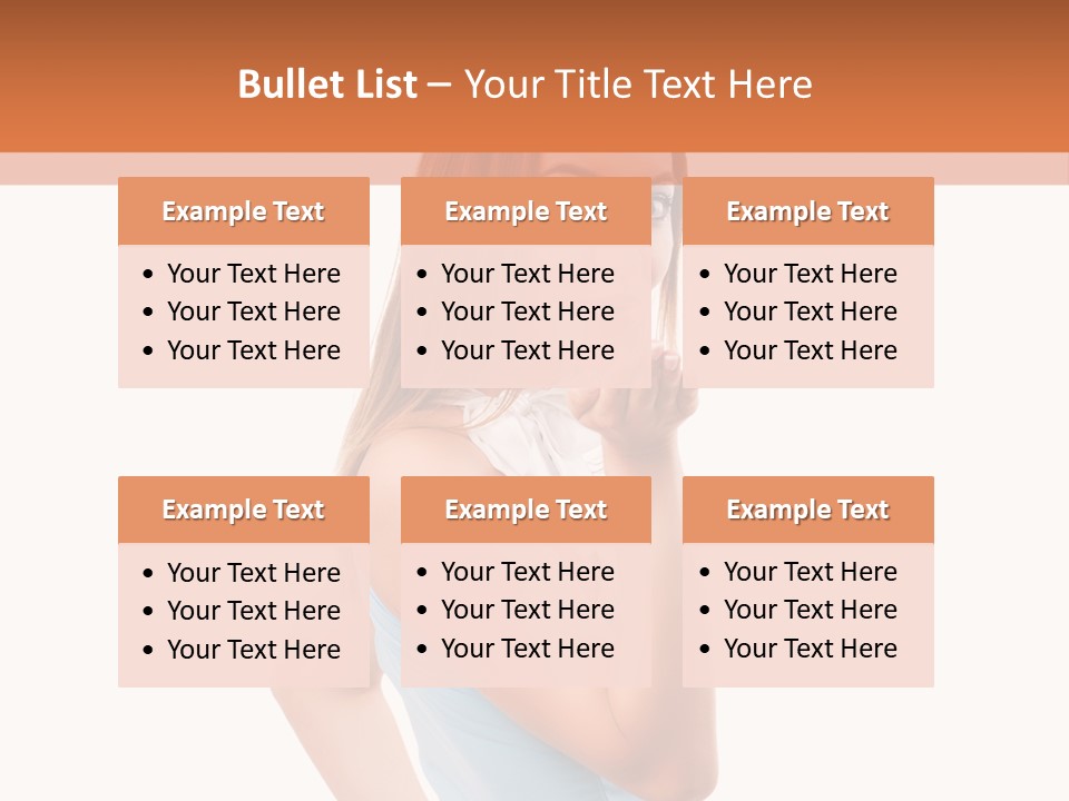 Frau Kleid Schlank PowerPoint Template