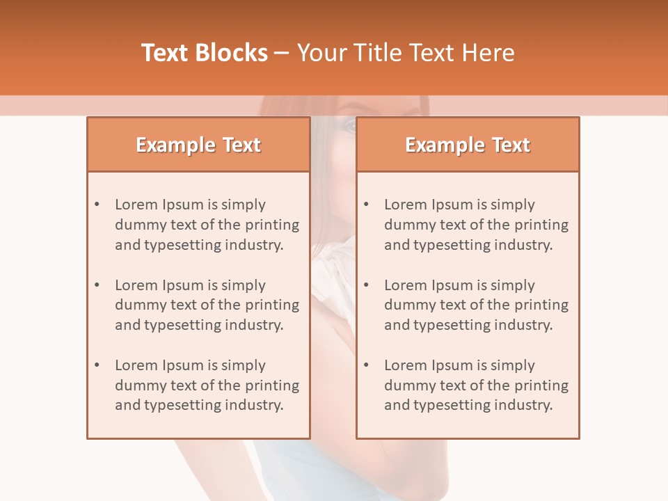 Frau Kleid Schlank PowerPoint Template