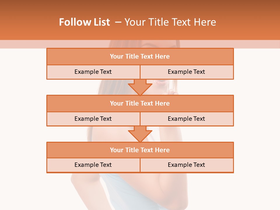 Frau Kleid Schlank PowerPoint Template