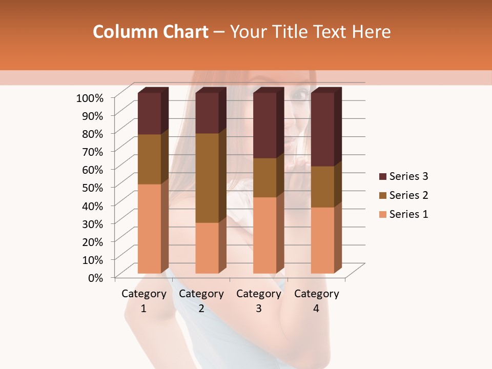 Frau Kleid Schlank PowerPoint Template