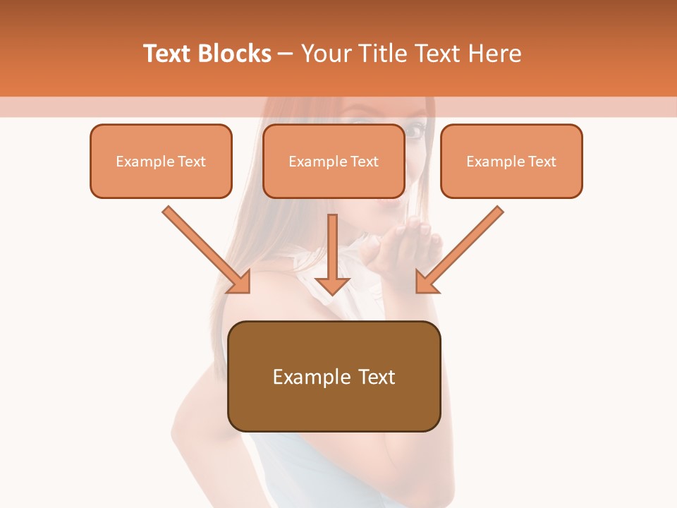 Frau Kleid Schlank PowerPoint Template