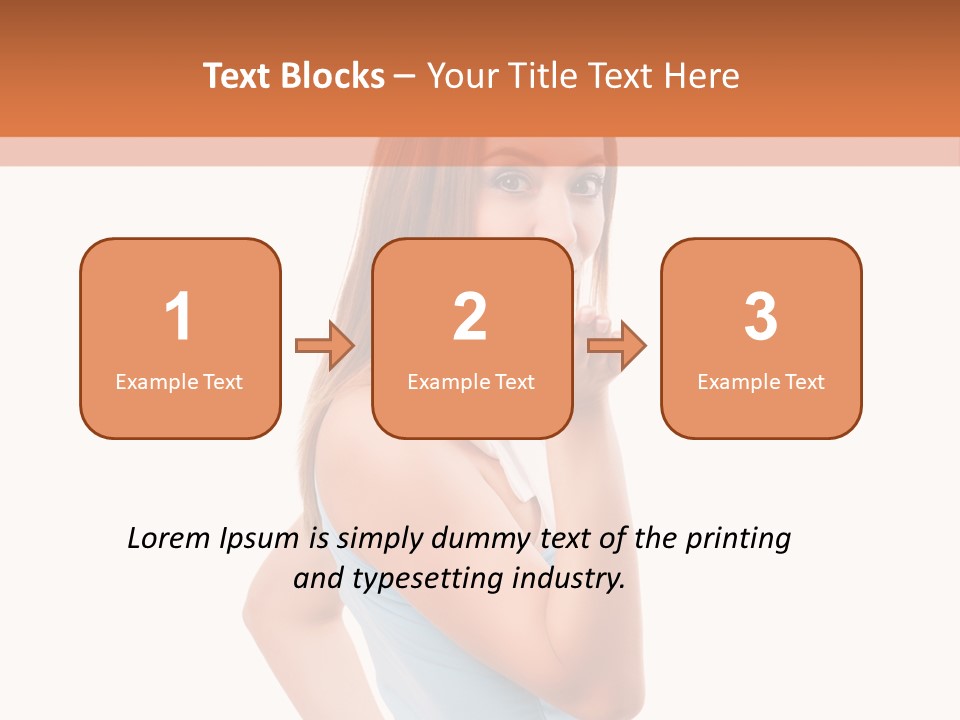 Frau Kleid Schlank PowerPoint Template