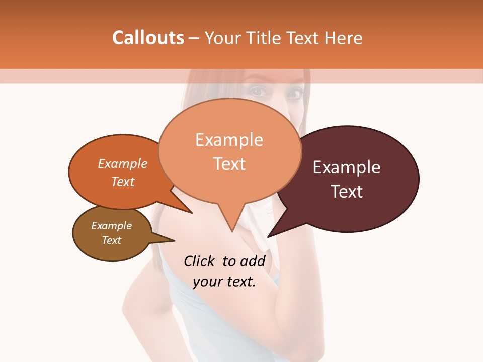 Frau Kleid Schlank PowerPoint Template