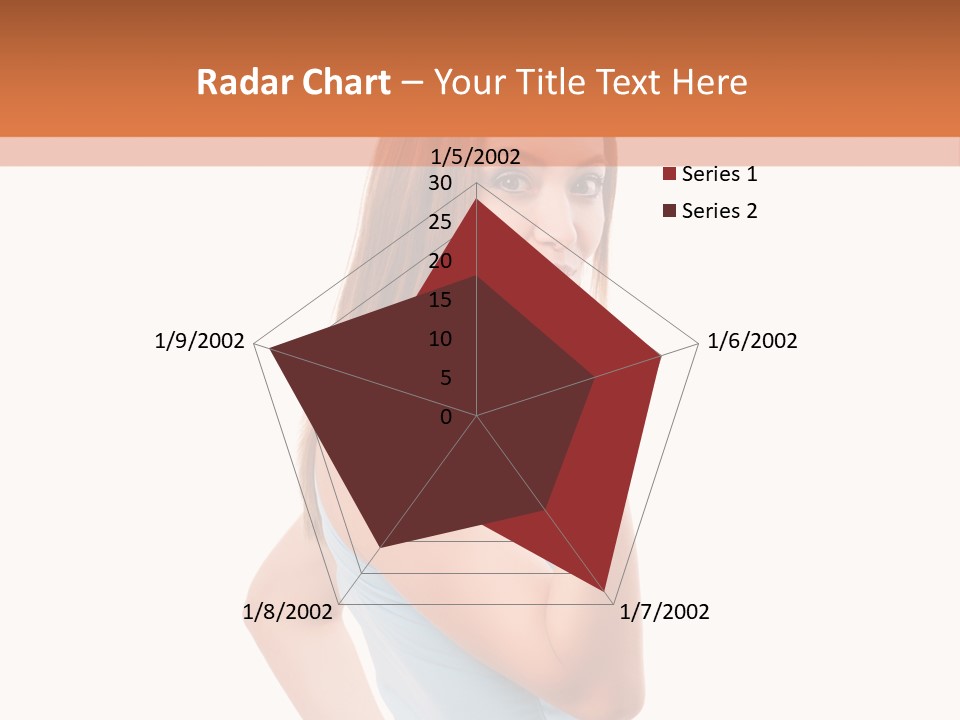 Frau Kleid Schlank PowerPoint Template