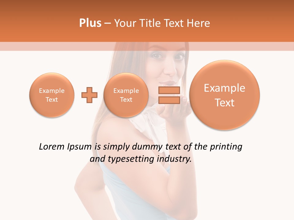 Frau Kleid Schlank PowerPoint Template