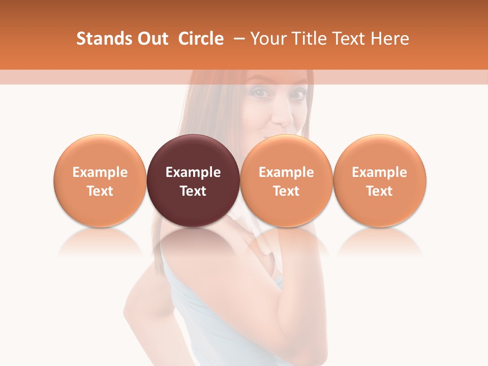 Frau Kleid Schlank PowerPoint Template