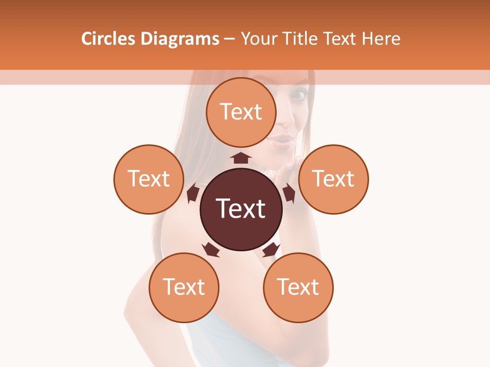 Frau Kleid Schlank PowerPoint Template